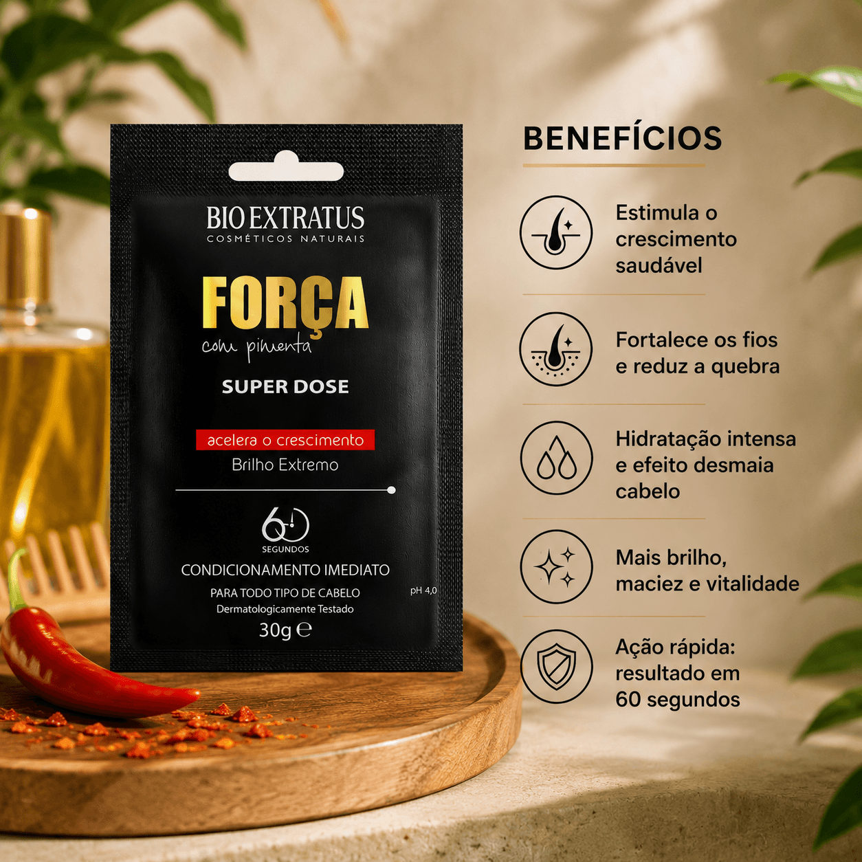 Super Dose Força Com Pimenta 30g - Bio Extratus - Imagem 3