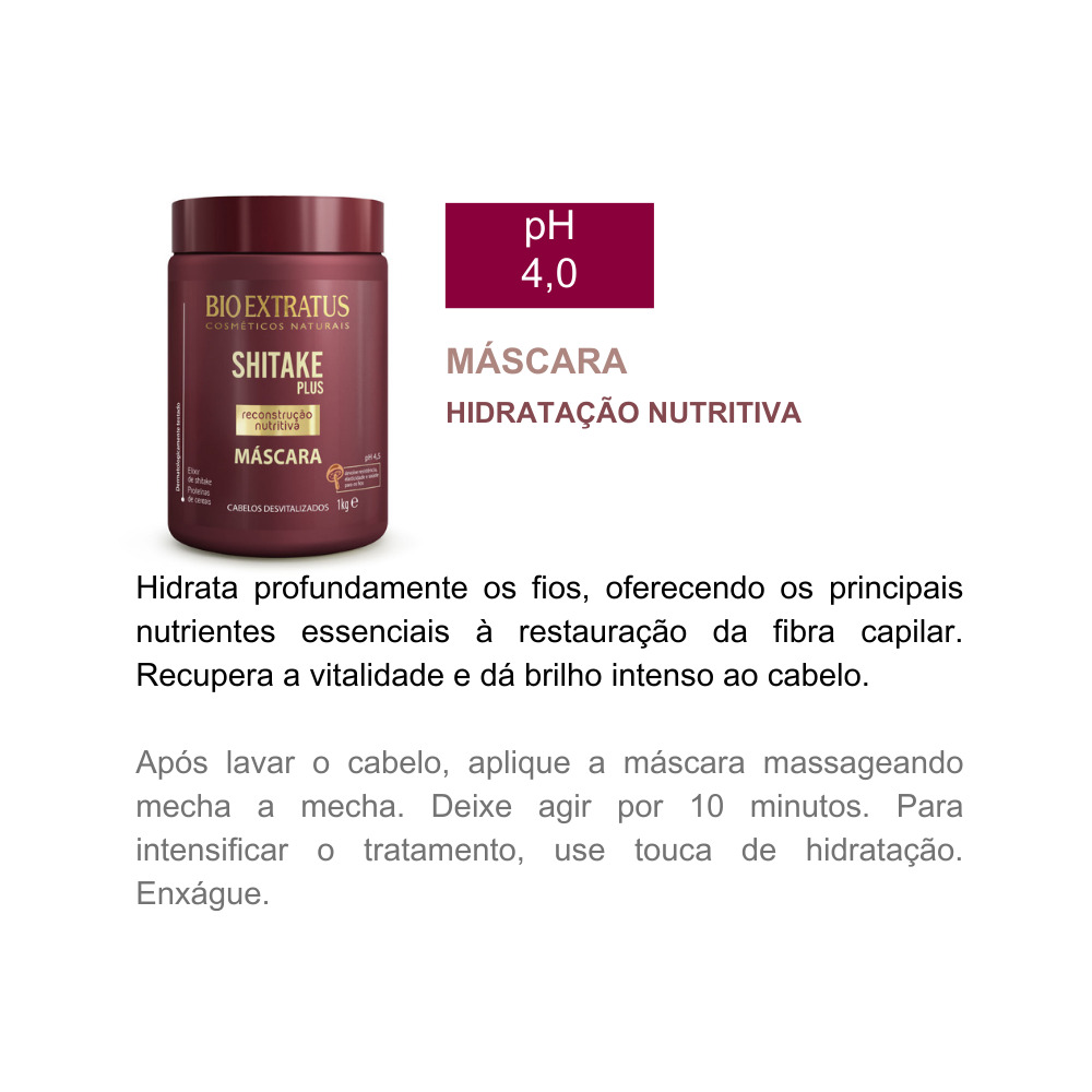 Kit Cronograma Cabelos Danificados 1kg Bio Extratus - Imagem 4