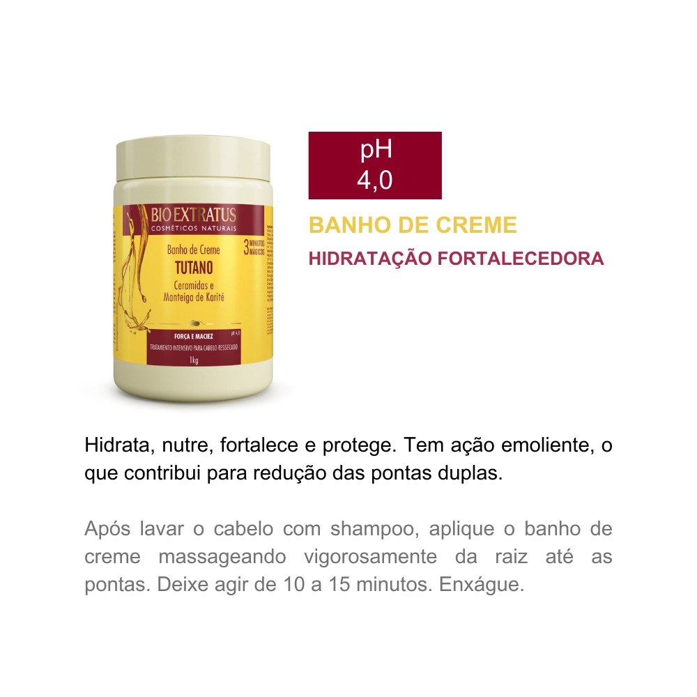 Kit Tutano (1L/Kg) Shamp, Condi e Banho de Creme - Bio Extratus - Imagem 5