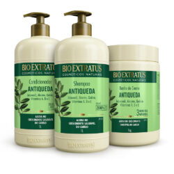 Kit Jaborandi (1L/Kg) Shamp, Cond e Banho de Creme Bio Extratus