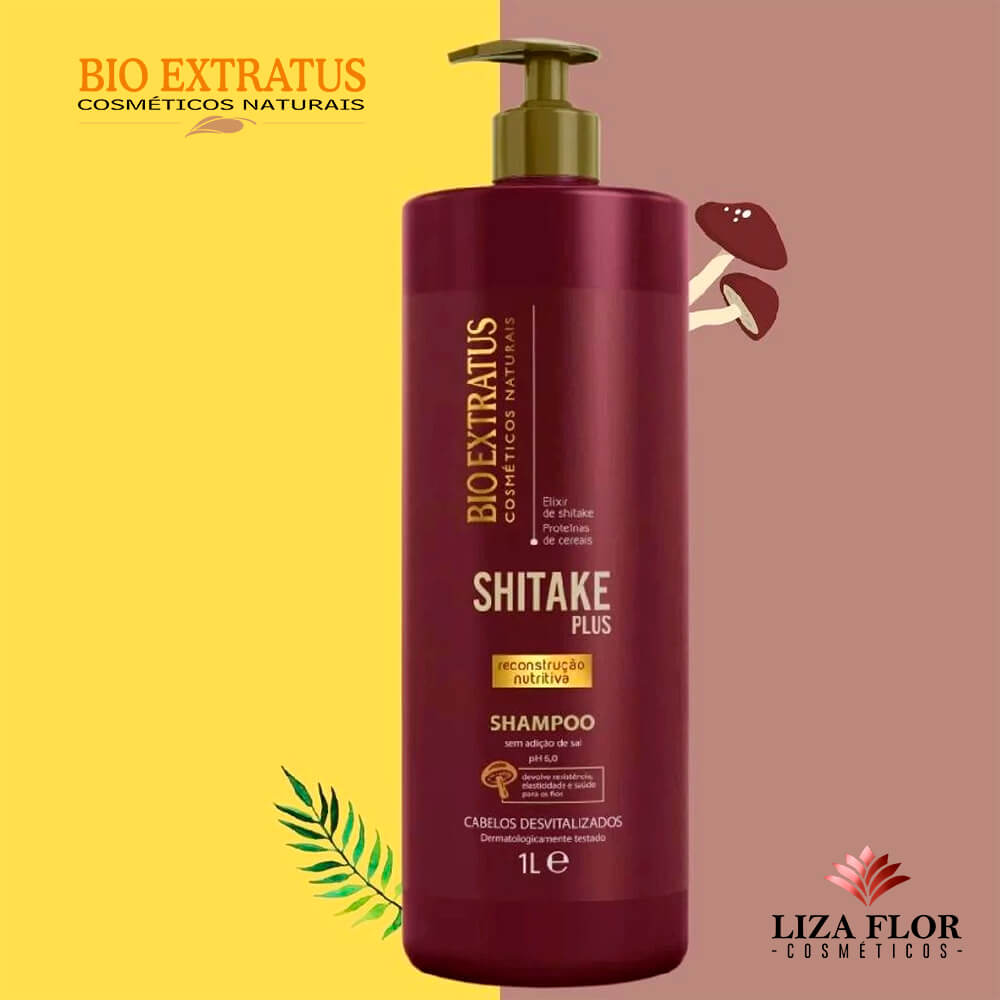 Shampoo Shitake Plus Bio Extratus 1L - Imagem 3