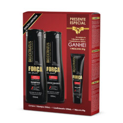 Kit Bio Extratus Força com Pimenta Sh e Cond 350ml + Másc 90g