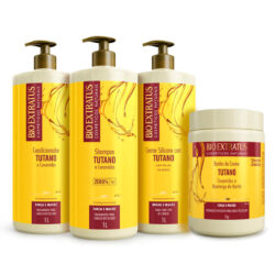 Kit Bio Extratus Tutano 1l/kg Shampoo + Condicionador + Creme de Pentear + Banho de Creme