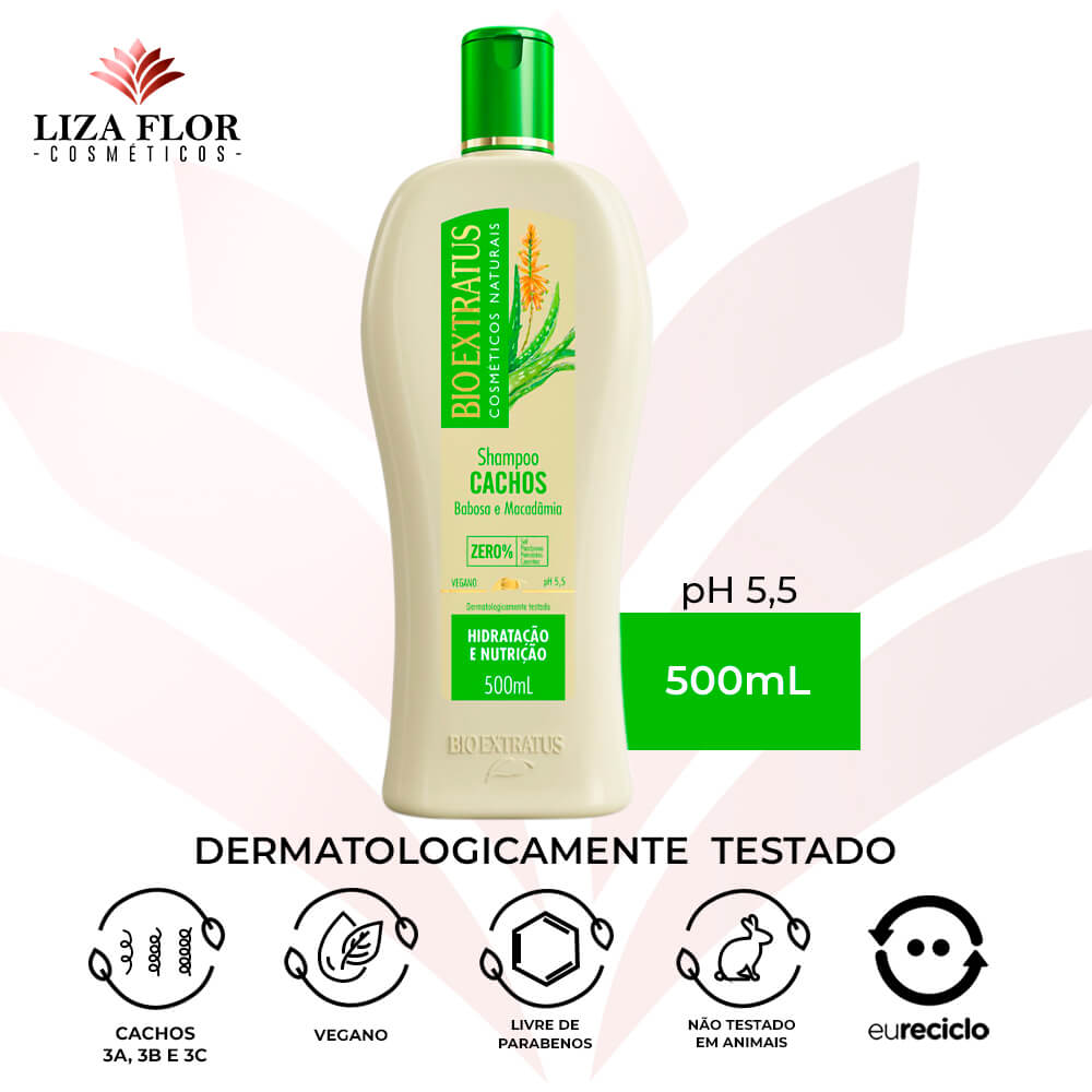 Shampoo Cachos Bio Extratus 500 mL - Imagem 3