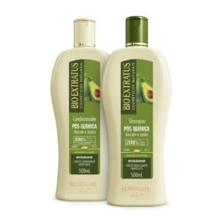 Shampoo + Condicionador Pós-Química Bio Extratus 500ml | Restauração e Hidratação