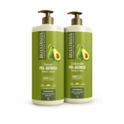 Kit Pós-Química Bio Extratus Shampoo + Condicionador 1L | Hidratação, Reparação e Brilho para Cabelos Danificados